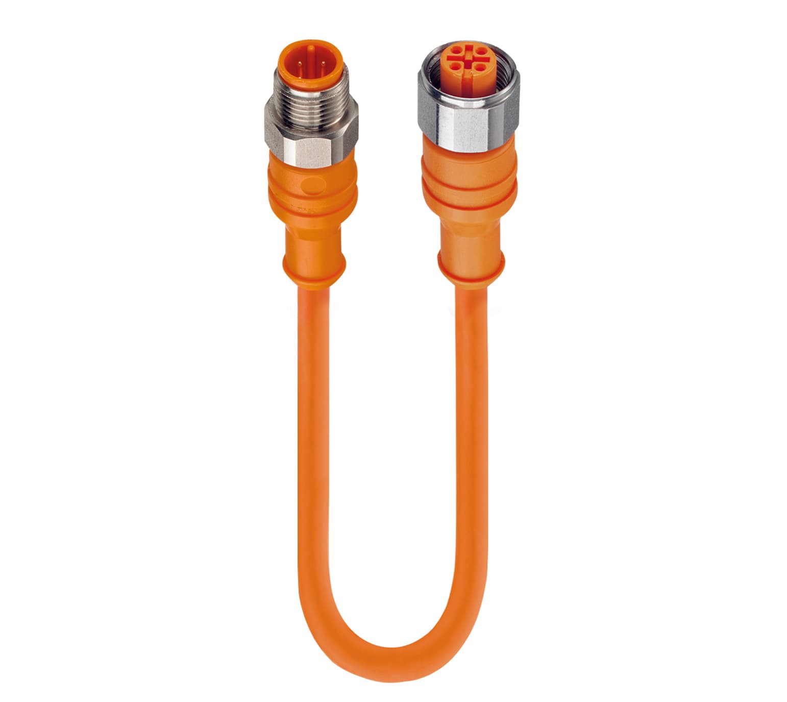 Belden 71534 Sensor/Actuator Double-Ended Cordset: Male straight A-coded orange 4-pin M12 F&B (PVC) connector to female straight A-coded orange 4-pin M12 F&B (PVC) connector, 230 V AC/DC, 4 A; PVC orange cable, 4-wires, 0.25 mm², PRST 4-PRKT 4-07/0,6 M, 0.6 m, 4 A Belden 71534 Sensor/Actuator Double-Ended Cordset: Male straight A-coded orange 4-pin M12 F&B (PVC) connector to female straight A-coded orange 4-pin M12 F&B (PVC) connector, 230 V AC/DC, 4 A; PVC orange cable, 4-wires, 0.25 mm², PRST 4-PRKT 4-07/0,6 M, 0.6 m, 4 A