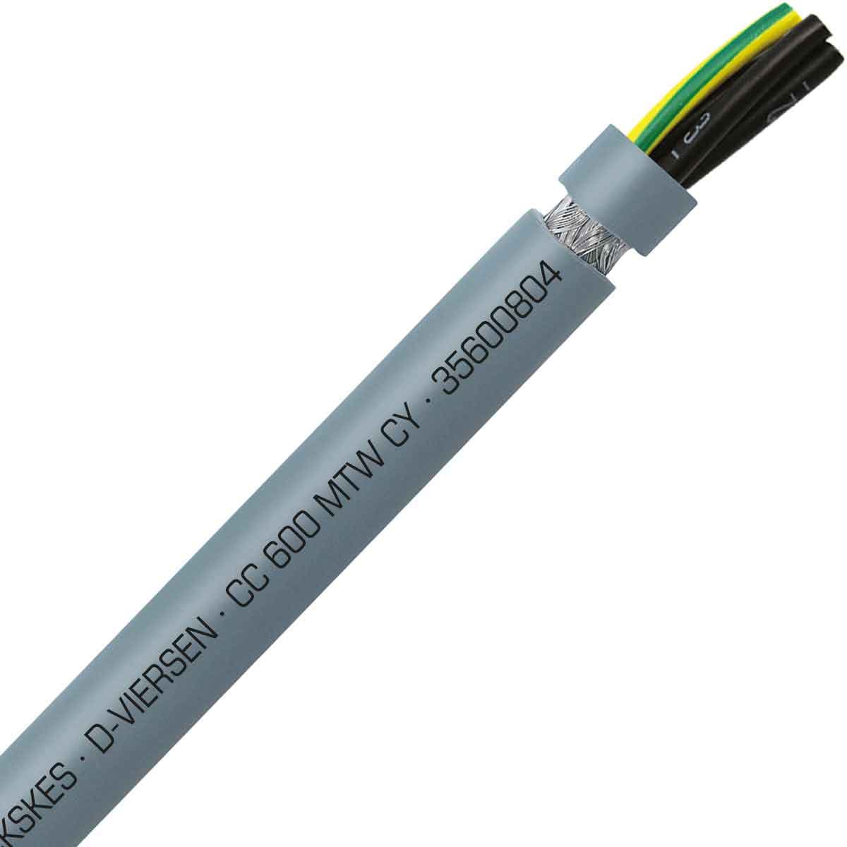 SAB 35600804 CC 600 MTW CY - 8 AWG/4c, shielded oil resistant PVC flexible control cable, UL, CSA, CE, RoHS SAB 35600804 CC 600 MTW CY - 8 AWG/4c, shielded oil resistant PVC flexible control cable, UL, CSA, CE, RoHS