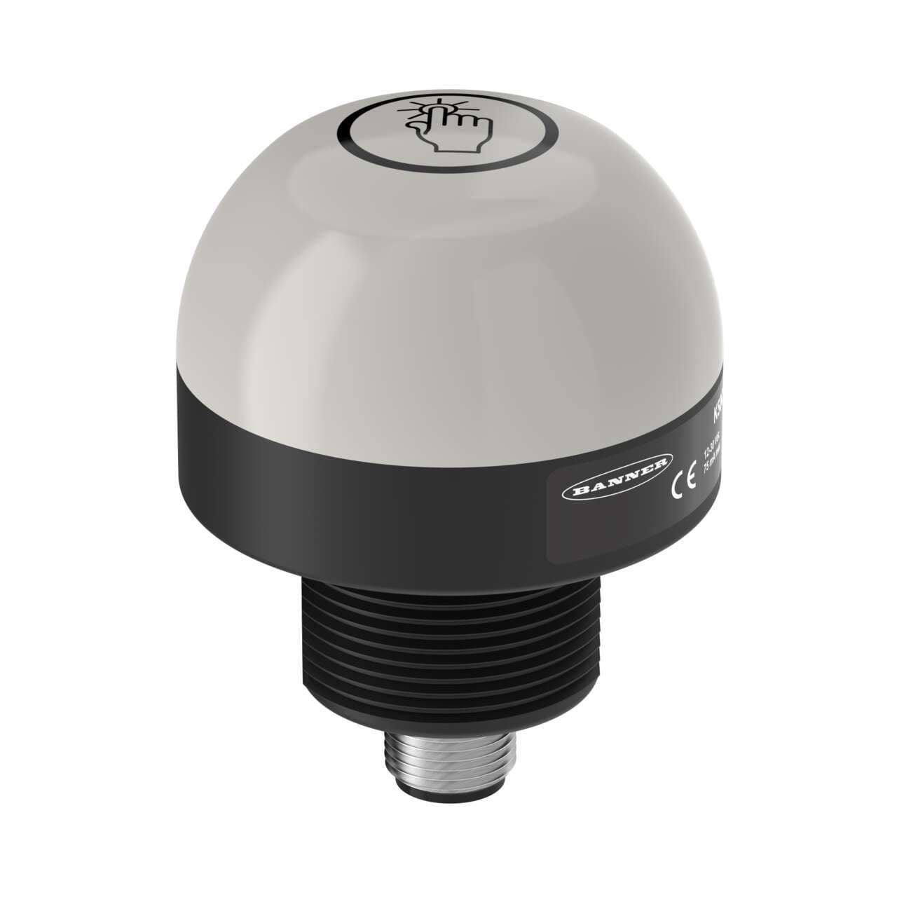 Banner K50ABT2XGHQ K50 Series EZ-LIGHT: 1-Color Touch Sensor Gen 2; Momentary Output; Voltage: 12-30 V dc; Housing: Polycarbonate; IP67 IP69K; Output: Bipolar (NO); Colors: None - Not Activated, Green - Activated; 5-pin M12 Integral QD Banner K50ABT2XGHQ K50 Series EZ-LIGHT: 1-Color Touch Sensor Gen 2; Momentary Output; Voltage: 12-30 V dc; Housing: Polycarbonate; IP67 IP69K; Output: Bipolar (NO); Colors: None - Not Activated, Green - Activated; 5-pin M12 Integral QD