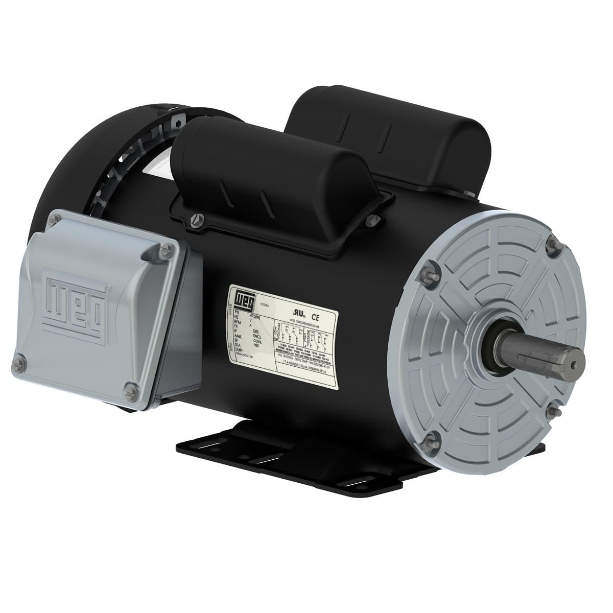 WEG 00236ES1B145T-S Rolled Steel 2 HP 2P 143/5T 1Ph 115/208-230 V 60 Hz IC411 - TEFC - Foot-mounted WEG 00236ES1B145T-S Rolled Steel 2 HP 2P 143/5T 1Ph 115/208-230 V 60 Hz IC411 - TEFC - Foot-mounted