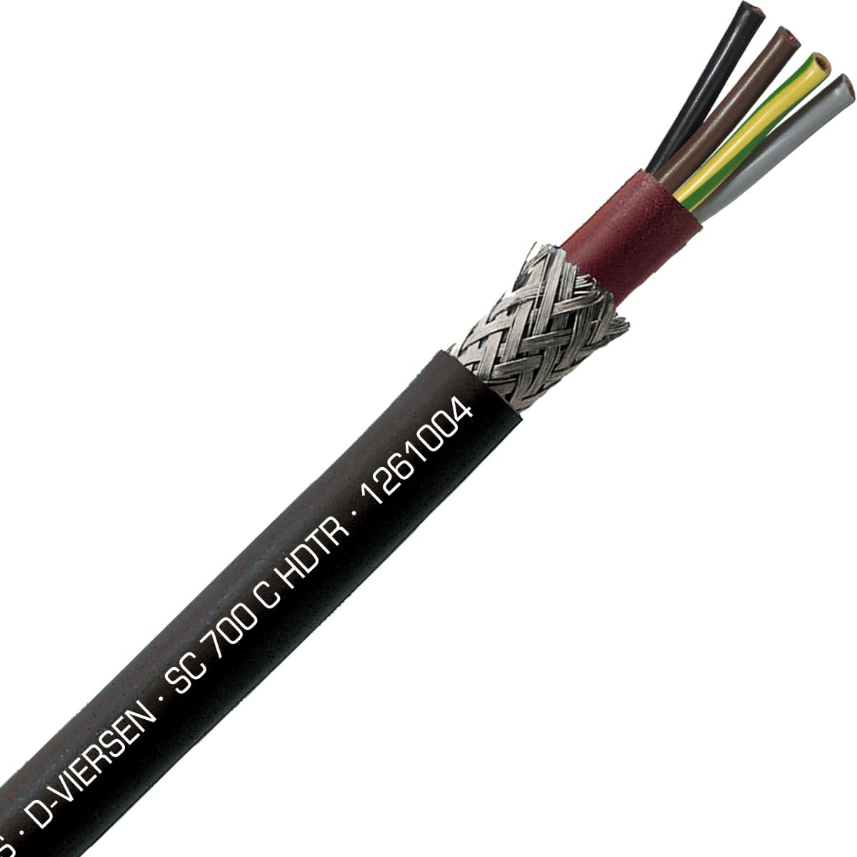 SAB 1261004 SC 700 C HDTR - 10 AWG/4c, shielded halogen-free high temperature silicone cable, UL, CSA, CE, RoHS SAB 1261004 SC 700 C HDTR - 10 AWG/4c, shielded halogen-free high temperature silicone cable, UL, CSA, CE, RoHS