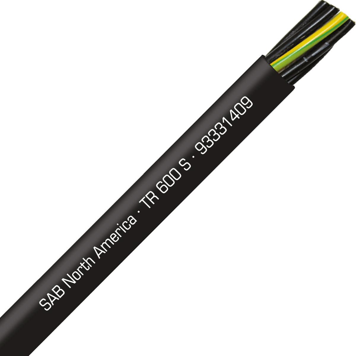 SAB 93331409 TR 600 S - 14 AWG/9c, oil resistant flexible exposed run tray cable, UL, CSA, WTTC, NFPA 79, CE RoHS SAB 93331409 TR 600 S - 14 AWG/9c, oil resistant flexible exposed run tray cable, UL, CSA, WTTC, NFPA 79, CE RoHS