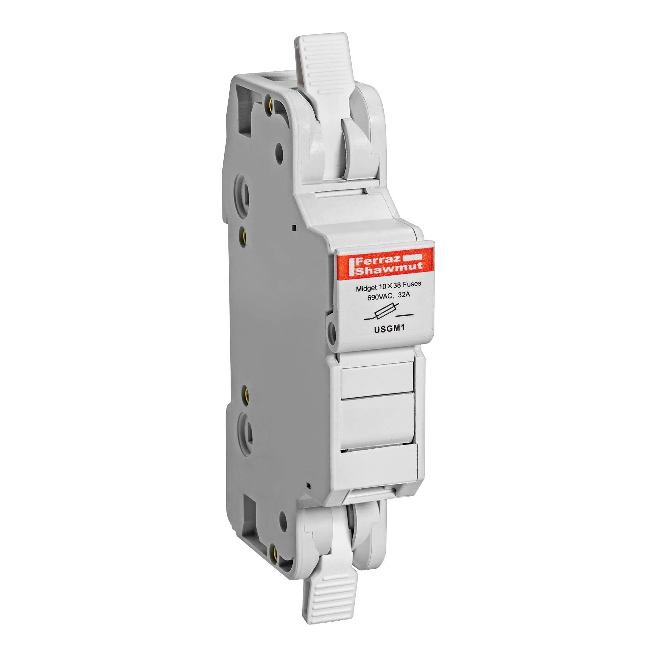 Mersen USGM1I-DC24 USGM1I-DC24 Mersen - Fuse Holder UltraSafe™ 24VDC Midget 30A 1-Pole LED Cage Clamp IP65 Mersen USGM1I-DC24 USGM1I-DC24 Mersen - Fuse Holder UltraSafe™ 24VDC Midget 30A 1-Pole LED Cage Clamp IP65
