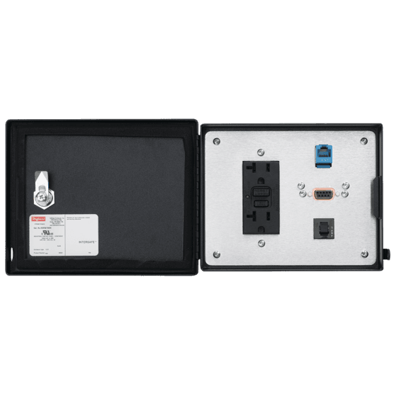 Hoffman HDP5ETHDH InterSafe Data Interface Port for DH+, ModBus Plus, Ethernet, Duplex, Steel Hoffman HDP5ETHDH InterSafe Data Interface Port for DH+, ModBus Plus, Ethernet, Duplex, Steel