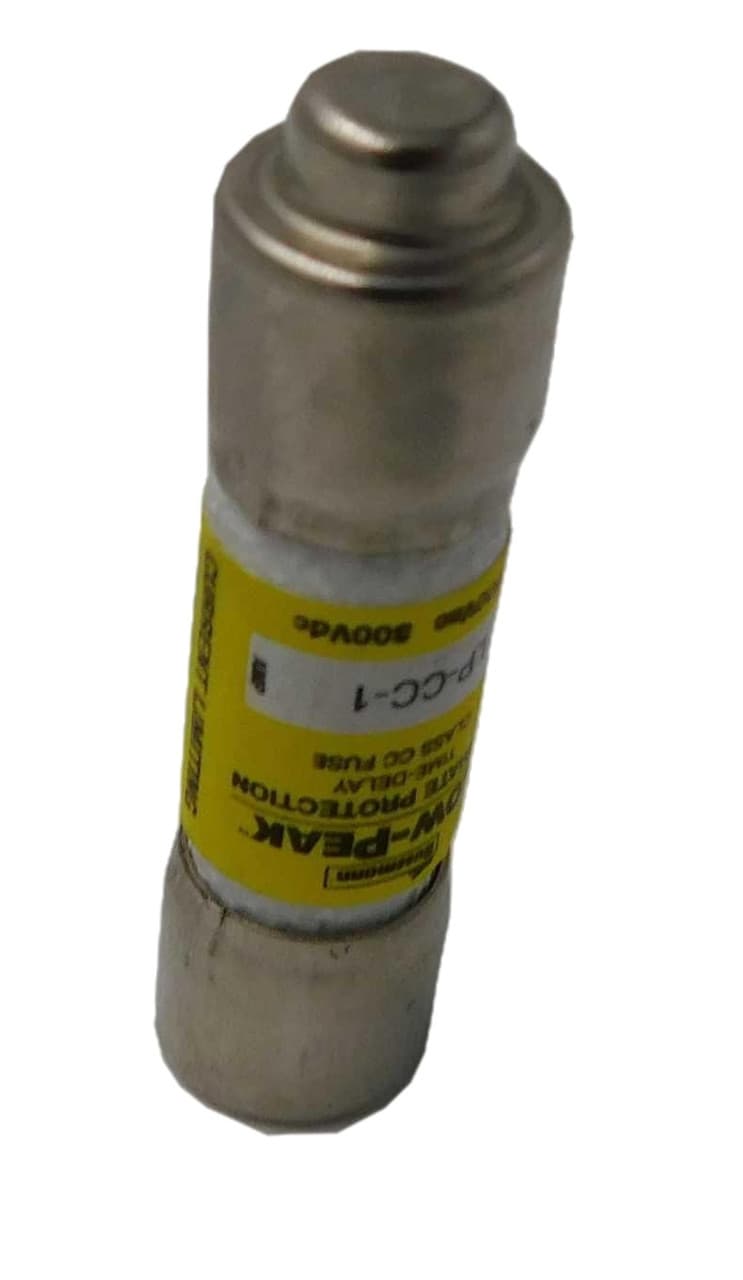 Cooper Bussmann LP-CC-1 LP-CC-1 Cooper Bussmann - Eaton Bussmann series LP-CC fuse, Current-limiting time-delay fuse, Rejection style, 1 A, Dual, CC, Non-indicating, Ferrule end x ferrule end, 12 sec at 200%, 200 kAIC at 600 V,20 kAIC at 300 Vdc, Melamine tube, Standard, 10, 600 V, 300 Vdc Cooper Bussmann LP-CC-1 LP-CC-1 Cooper Bussmann - Eaton Bussmann series LP-CC fuse, Current-limiting time-delay fuse, Rejection style, 1 A, Dual, CC, Non-indicating, Ferrule end x ferrule end, 12 sec at 200%, 200 kAIC at 600 V,20 kAIC at 300 Vdc, Melamine tube, Standard, 10, 600 V, 300 Vdc