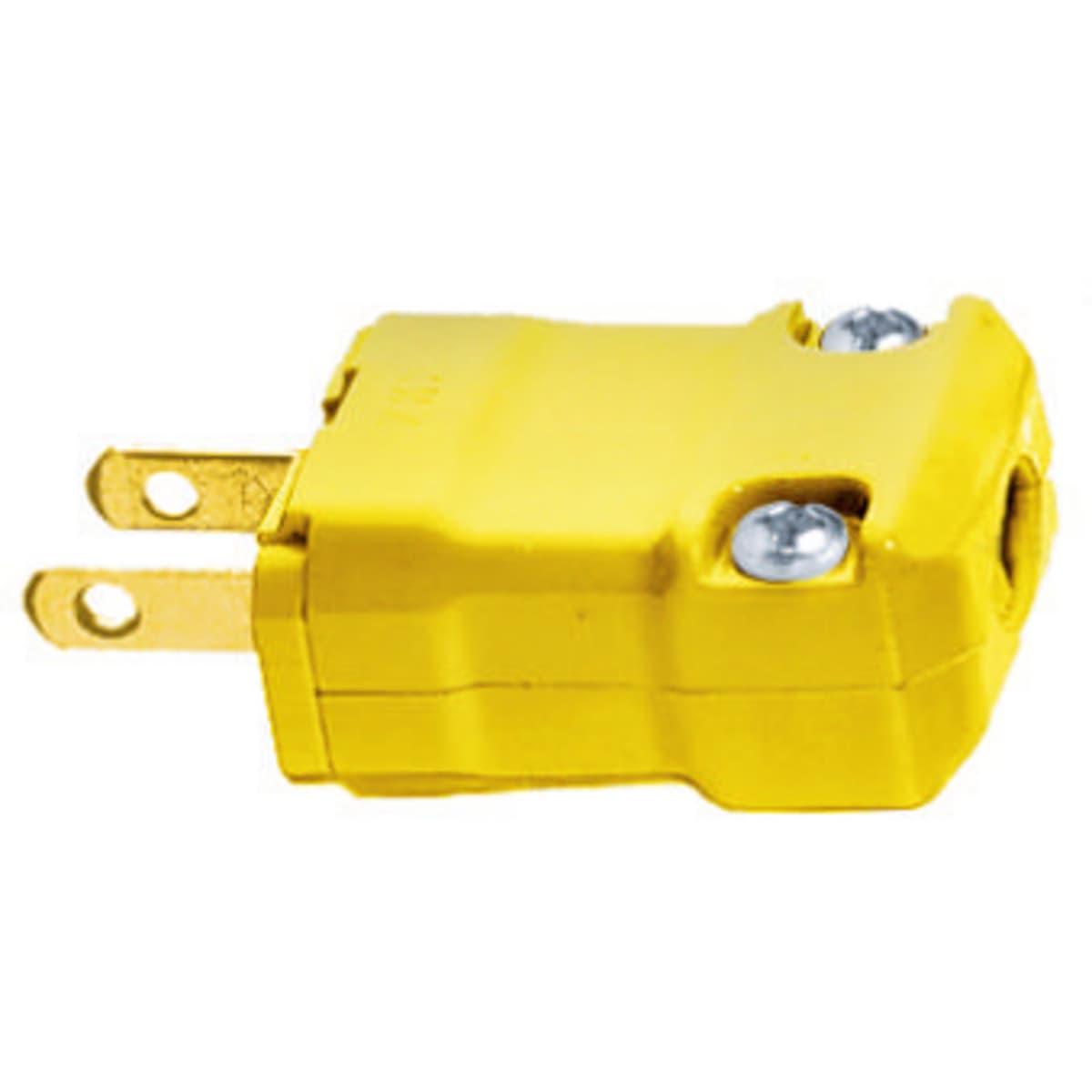 Hubbell HBL5865VY Straight Blade Devices, Male Plug, Valise Series, Industrial/Commercial Grade, Straight, 2-Pole 2-Wire Non- Grounding, 15A 125V, 1-15P, Yellow, Single Pack. ; Hinged one piece body design for easy assembly ; Two captive multiple drive assembly screws ; P Hubbell HBL5865VY Straight Blade Devices, Male Plug, Valise Series, Industrial/Commercial Grade, Straight, 2-Pole 2-Wire Non- Grounding, 15A 125V, 1-15P, Yellow, Single Pack. ; Hinged one piece body design for easy assembly ; Two captive multiple drive assembly screws ; P