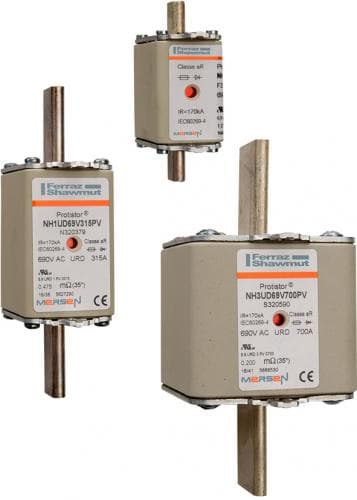Mersen W320179 W320179 Mersen - Square Body High-Speed Fuse Protistor® NH Size 00 aR 690VAC IEC 700VAC UL 315A With Double indicator Plain Blades Mersen W320179 W320179 Mersen - Square Body High-Speed Fuse Protistor® NH Size 00 aR 690VAC IEC 700VAC UL 315A With Double indicator Plain Blades