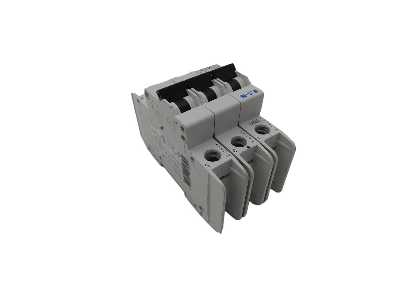 Eaton FAZ-D5/3-NA 277/480 VAC, 96 VDC, 5 A, 10 kA, 10 to 20 x Rated Current, 3-Pole, Screw Terminal, DIN Rail Mount, Current Limiting, Thermal Magnetic Eaton FAZ-D5/3-NA 277/480 VAC, 96 VDC, 5 A, 10 kA, 10 to 20 x Rated Current, 3-Pole, Screw Terminal, DIN Rail Mount, Current Limiting, Thermal Magnetic