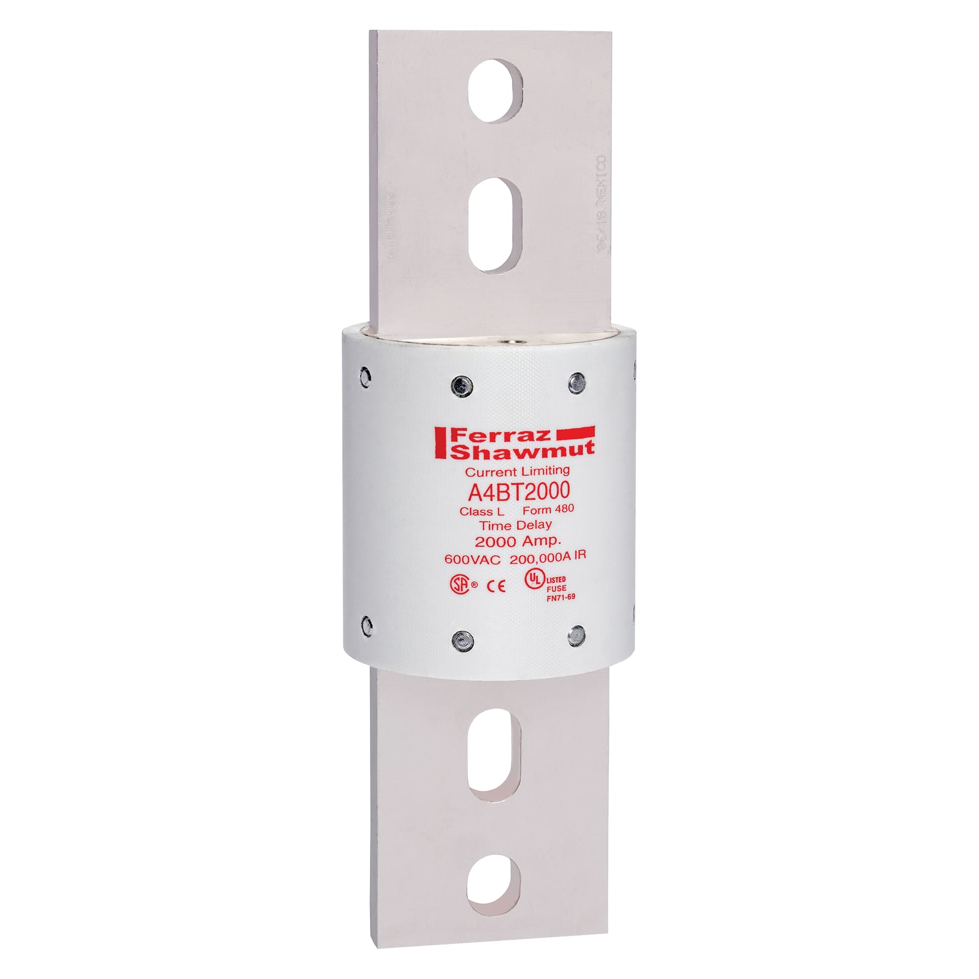 Mersen A4BT2000 A4BT2000 Mersen - Fuse A4BT - Class L - Time-Delay 600VAC 500VDC 2000A Blade Amp-Trap® Mersen A4BT2000 A4BT2000 Mersen - Fuse A4BT - Class L - Time-Delay 600VAC 500VDC 2000A Blade Amp-Trap®