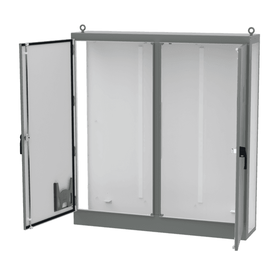 Hoffman AU72X7818LLP Universal Free-Stand, Left Side Open, 72.13x78.5x18.11, Gray, Mild Steel Hoffman AU72X7818LLP Universal Free-Stand, Left Side Open, 72.13x78.5x18.11, Gray, Mild Steel