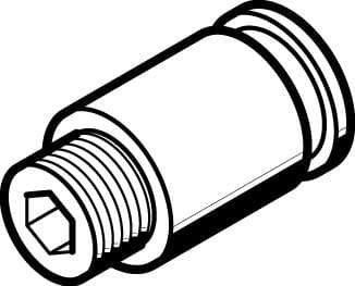 Festo 572316 push-in fitting QB-10-32-UNF-1/4-I-U Size: Standard, Nominal size: 0,094 ", Type of seal on screw-in stud: Sealing ring, Assembly position: Any, Design structure: Push/pull principle Festo 572316 push-in fitting QB-10-32-UNF-1/4-I-U Size: Standard, Nominal size: 0,094 ", Type of seal on screw-in stud: Sealing ring, Assembly position: Any, Design structure: Push/pull principle
