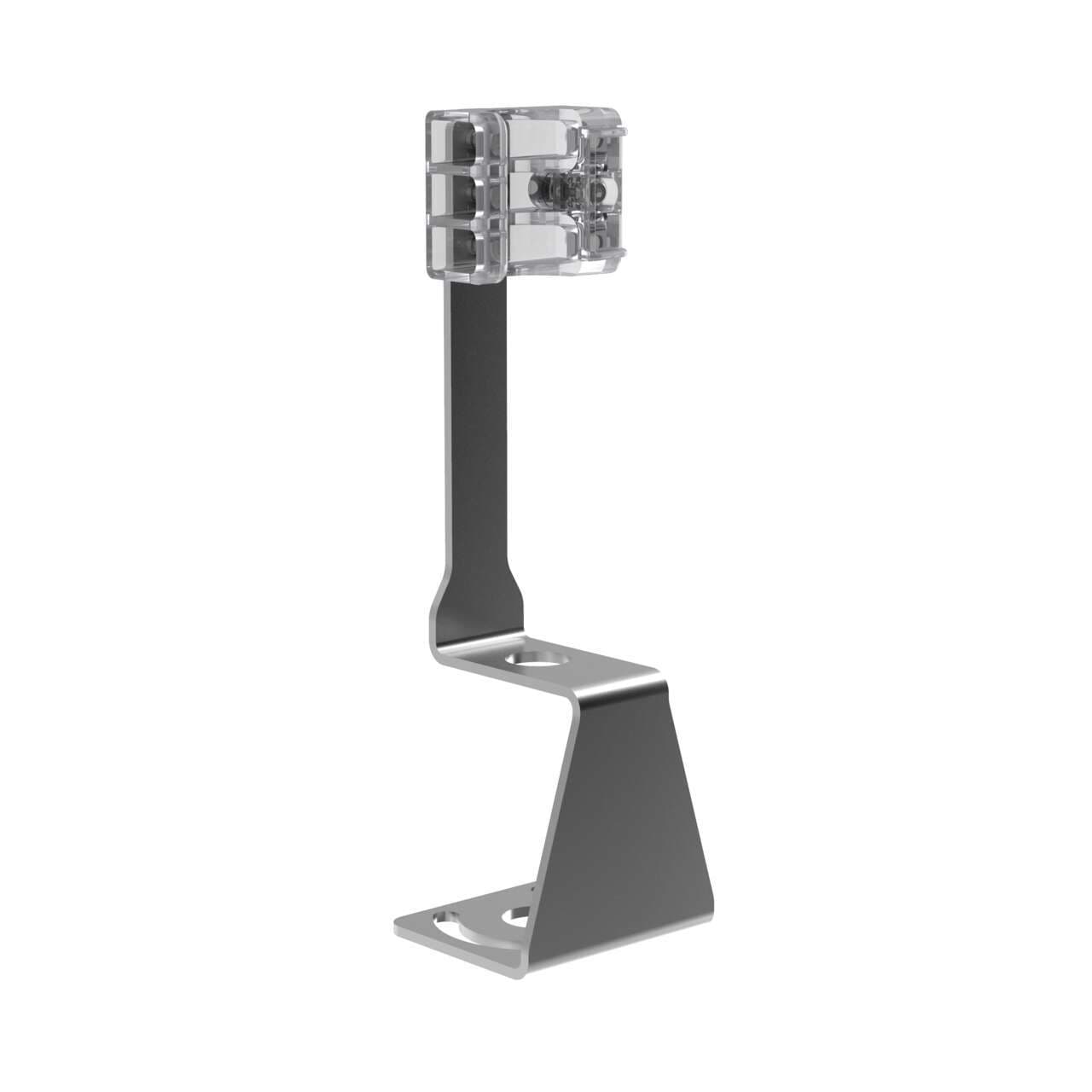 Banner LMBWLS27V Bracket: For use with WLS27; Vertical Clamp; One Bracket; 304 Series Stainless Steel and Clear Copolyester; Designed for M6 or 1/4 in Mounting Hardware Banner LMBWLS27V Bracket: For use with WLS27; Vertical Clamp; One Bracket; 304 Series Stainless Steel and Clear Copolyester; Designed for M6 or 1/4 in Mounting Hardware