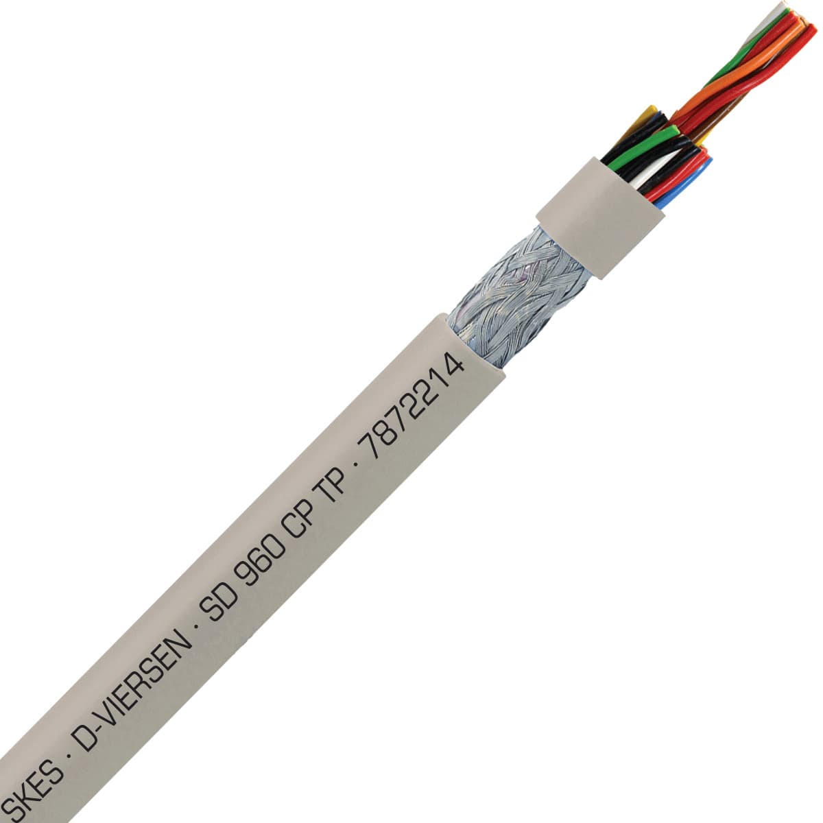 SAB 7872214 SD 960 CP TP - 22 AWG/14pr, shielded oil resistant continuous flex paired data cable, UL, CSA, CE, RoHS SAB 7872214 SD 960 CP TP - 22 AWG/14pr, shielded oil resistant continuous flex paired data cable, UL, CSA, CE, RoHS