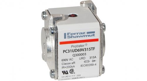 Mersen Q300003 Q300003 Mersen - Square Body High-Speed Fuse Protistor® Size 31 aR 690VAC IEC 700VAC UL 315A With Striker Flush ends metric threads Mersen Q300003 Q300003 Mersen - Square Body High-Speed Fuse Protistor® Size 31 aR 690VAC IEC 700VAC UL 315A With Striker Flush ends metric threads
