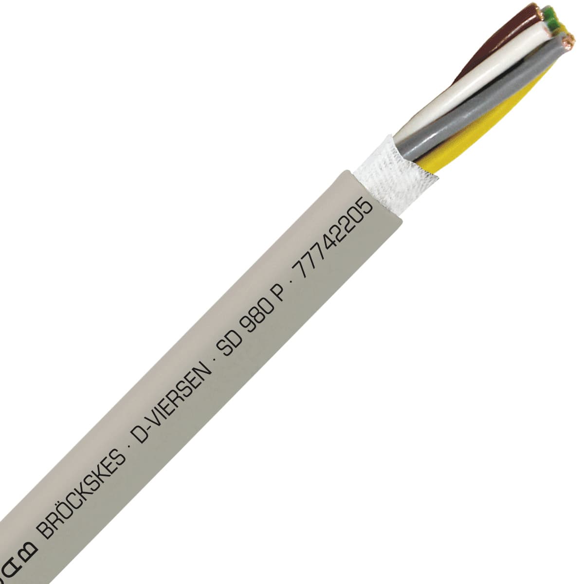 SAB 77742205 SD 980 P - 22 AWG/5c, heavy duty halogen-free PUR continuous flex data cable, UL, CSA, CE, RoHS SAB 77742205 SD 980 P - 22 AWG/5c, heavy duty halogen-free PUR continuous flex data cable, UL, CSA, CE, RoHS