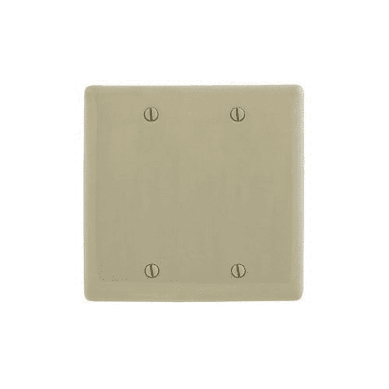 Hubbell NP23I Wallplates and Box Covers, Wallplate, Nylon, 2-Gang, 2) Blank, Box Mount, Ivory  ; Reinforcement ribs for extra strength ; High-impact, self-extinguishing nylon material ; Captive screw feature holds mounting screw in place ; Standard Size is 1/8" larger  Hubbell NP23I Wallplates and Box Covers, Wallplate, Nylon, 2-Gang, 2) Blank, Box Mount, Ivory  ; Reinforcement ribs for extra strength ; High-impact, self-extinguishing nylon material ; Captive screw feature holds mounting screw in place ; Standard Size is 1/8" larger