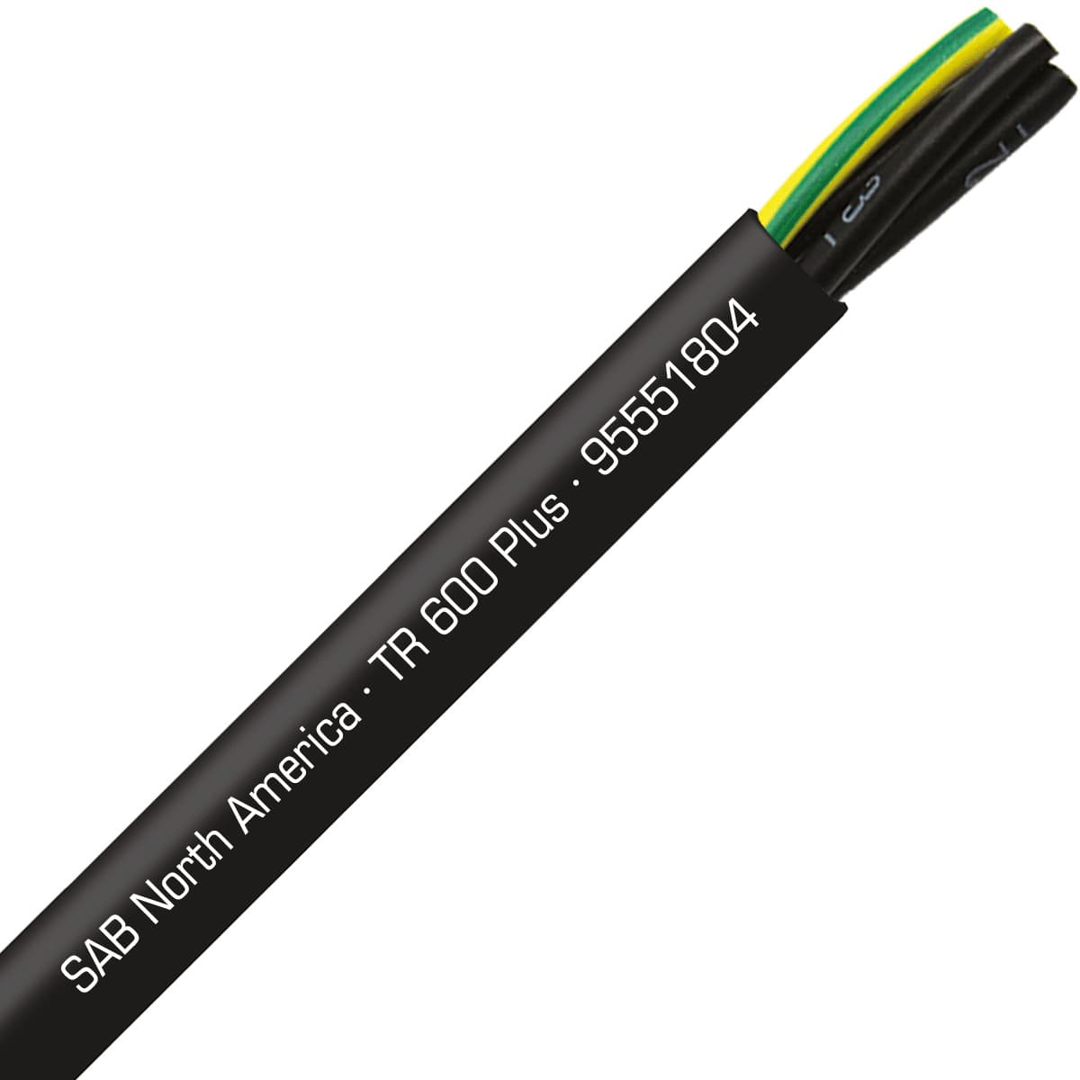 SAB 95551804 TR 600 Plus - 18 AWG/4c, UV and oil resistant flexible exposed run tray cable with reduced O.D., UL, CSA, CE, RoHS SAB 95551804 TR 600 Plus - 18 AWG/4c, UV and oil resistant flexible exposed run tray cable with reduced O.D., UL, CSA, CE, RoHS