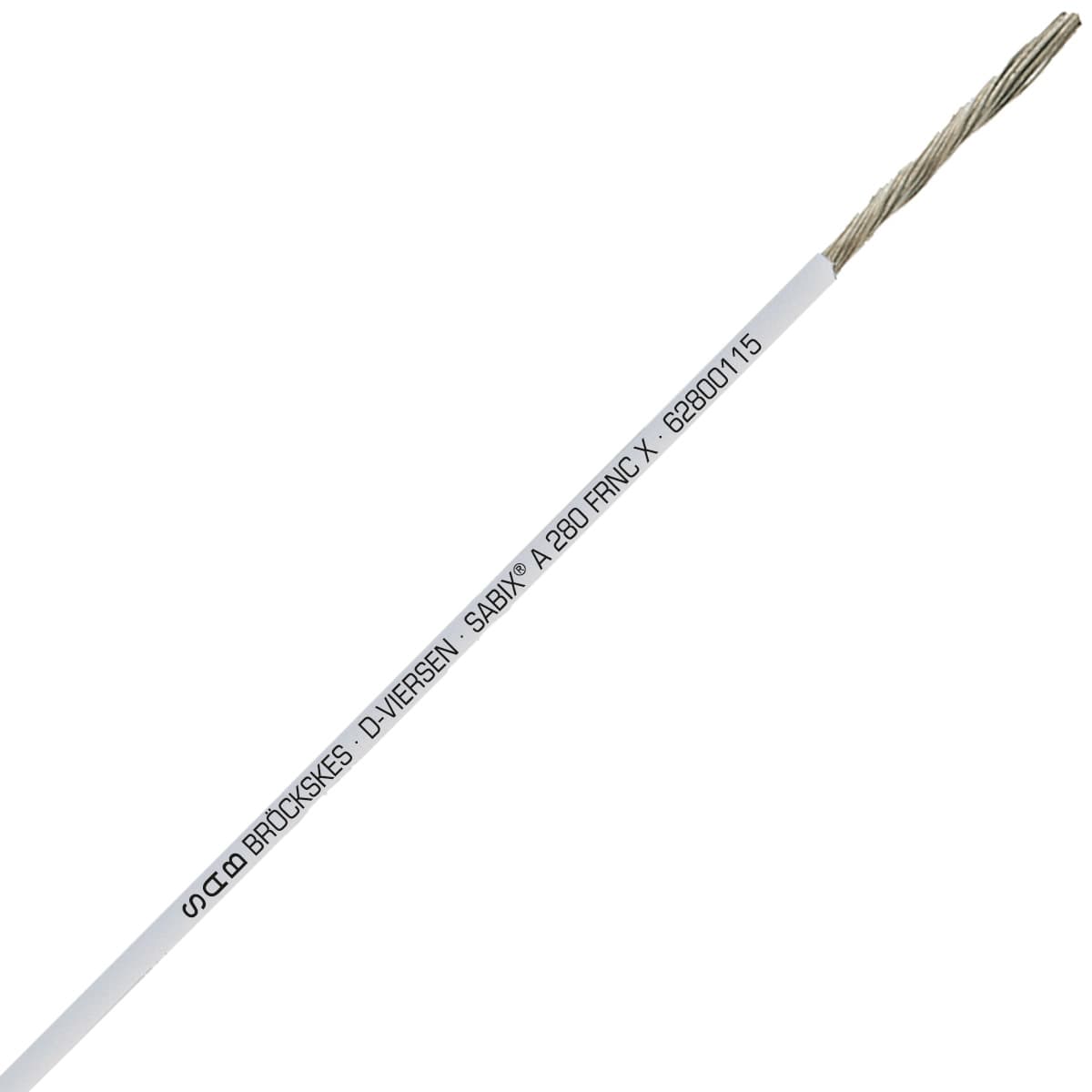 SAB 62800115 SABIX A 280 FRNC X - 16 AWG/1c, halogen-free flame retardant wiring/control cable, CE, RoHS SAB 62800115 SABIX A 280 FRNC X - 16 AWG/1c, halogen-free flame retardant wiring/control cable, CE, RoHS