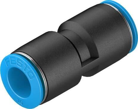 Festo 130689 push-in connector QS-10-50 Size: Standard, Nominal size: 6,7 mm, Assembly position: Any, Container size: 50, Design structure: Push/pull principle Festo 130689 push-in connector QS-10-50 Size: Standard, Nominal size: 6,7 mm, Assembly position: Any, Container size: 50, Design structure: Push/pull principle