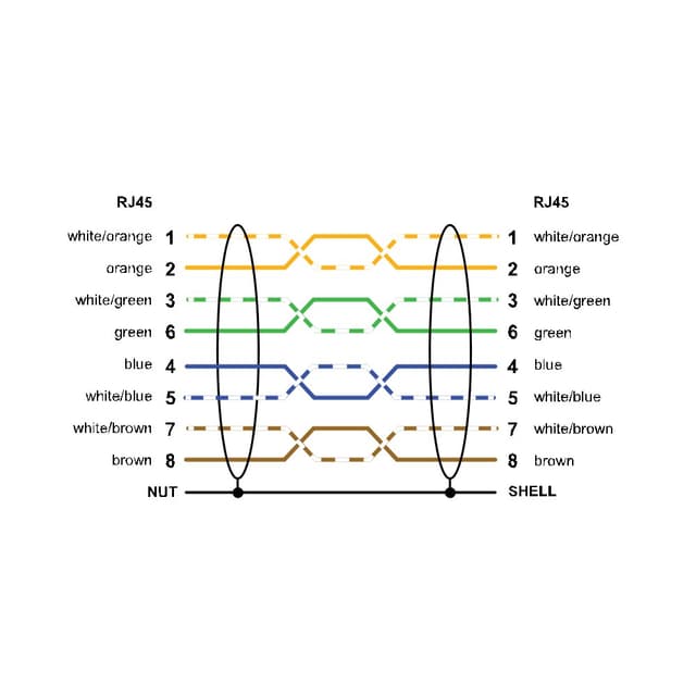 BCD-RJ45 RJ45-1M Part Image. Manufactured by Banner.
