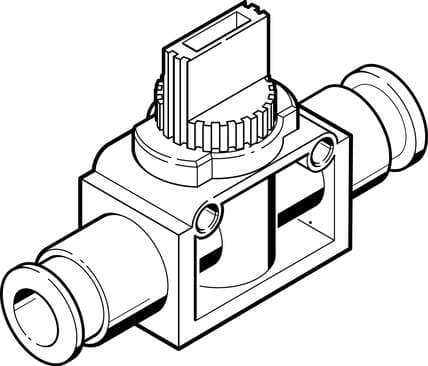 Festo 153475 shut-off valve HE-3-QS-6 Valve function: 3/2 bistable, Pneumatic connection, port 1: QS-6, Pneumatic connection, port 2: QS-6, Type of actuation: manual, Mounting type: (* Direct mounting via through-holes, * Line installation, * Optional) Festo 153475 shut-off valve HE-3-QS-6 Valve function: 3/2 bistable, Pneumatic connection, port 1: QS-6, Pneumatic connection, port 2: QS-6, Type of actuation: manual, Mounting type: (* Direct mounting via through-holes, * Line installation, * Optional)