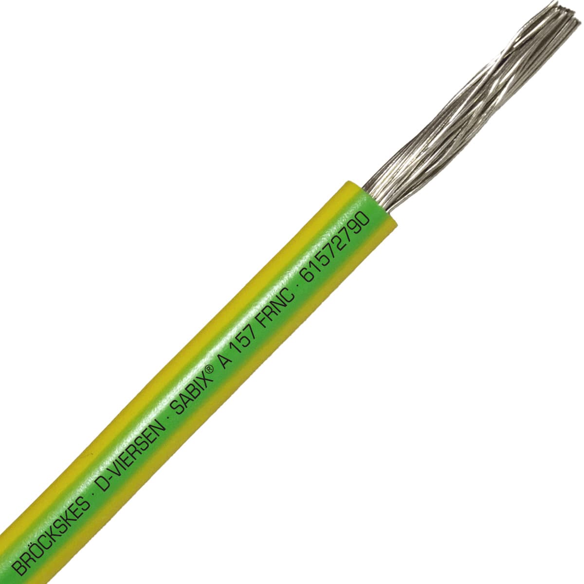 SAB 61572790 SABIX A 157 FRNC - 4 AWG/1c, flame retardant halogen-free 1000V green/yellow hook-up wire, UL, CE, RoHS SAB 61572790 SABIX A 157 FRNC - 4 AWG/1c, flame retardant halogen-free 1000V green/yellow hook-up wire, UL, CE, RoHS