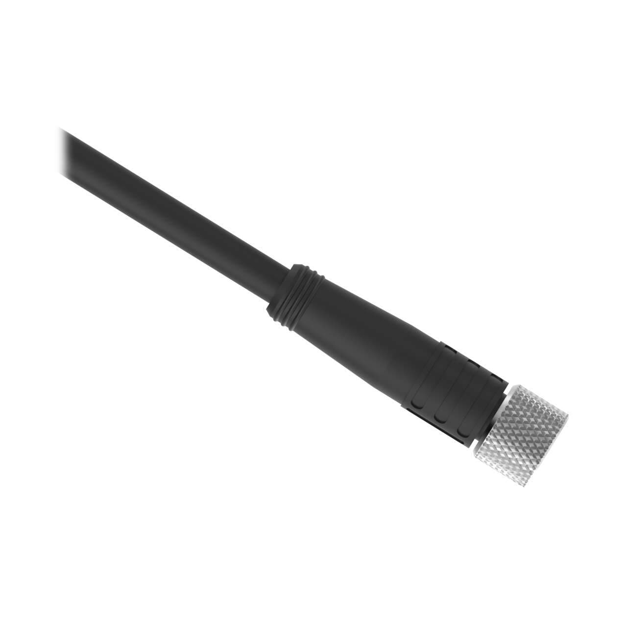 Banner PKG3M-2 Cordset: Single Ended M8; 3-pin Straight Female; 2.04 m 3x24 Black PVC Jacket; Nickel-Plated Brass Coupling Nut Banner PKG3M-2 Cordset: Single Ended M8; 3-pin Straight Female; 2.04 m 3x24 Black PVC Jacket; Nickel-Plated Brass Coupling Nut