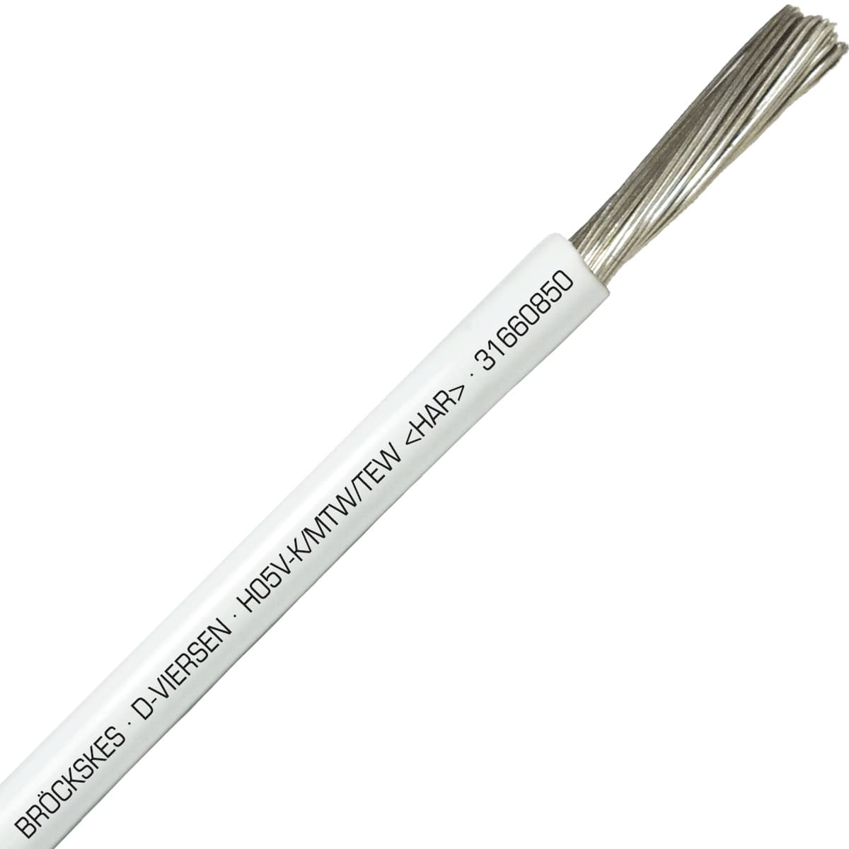 SAB 31660850 H05V-K/MTW/TEW- (HAR/UL/CSA/CE) - 20 AWG hook-up wire, White SAB 31660850 H05V-K/MTW/TEW- (HAR/UL/CSA/CE) - 20 AWG hook-up wire, White
