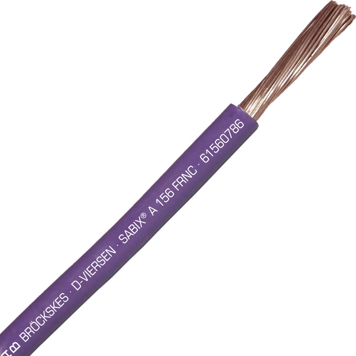 SAB 61560786 SABIX A 156 FRNC - 12 AWG/1c, flame retardant halogen-free 750V violet hook-up wire, CE, RoHS SAB 61560786 SABIX A 156 FRNC - 12 AWG/1c, flame retardant halogen-free 750V violet hook-up wire, CE, RoHS