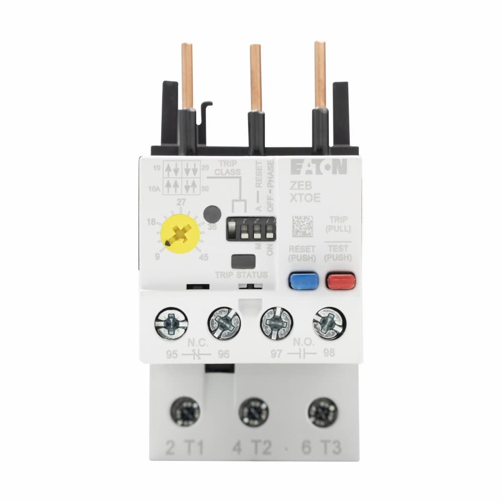 Eaton XTOE100DCS XTOE100DCS Eaton - Eaton C440 electronic overload relay, XT IEC Electronic Overload Relay, 20-100A overload range, 55 mm Frame size, NO-NC contact configuration, Direct to contactor mounting, Selectable - 10A, 10, 20, 30 trip type Eaton XTOE100DCS XTOE100DCS Eaton - Eaton C440 electronic overload relay, XT IEC Electronic Overload Relay, 20-100A overload range, 55 mm Frame size, NO-NC contact configuration, Direct to contactor mounting, Selectable - 10A, 10, 20, 30 trip type