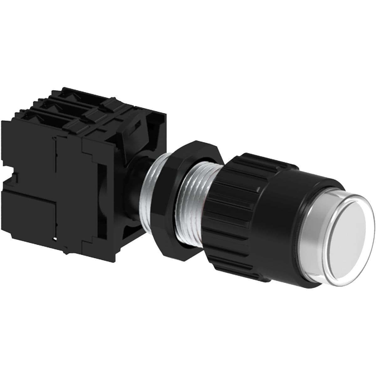 Hubbell GZ24-C233 Clear Illuminated Push Button w/ Lamp Holder, 120V AC/DC Lamp & 1 N.O./1 N.C. - Normal Length 25mm, 3/4 NPSM  ; Operators are all aluminum except for certain movable parts which are stainless steel. ; All other parts such as screws are either stainless st Hubbell GZ24-C233 Clear Illuminated Push Button w/ Lamp Holder, 120V AC/DC Lamp & 1 N.O./1 N.C. - Normal Length 25mm, 3/4 NPSM  ; Operators are all aluminum except for certain movable parts which are stainless steel. ; All other parts such as screws are either stainless st