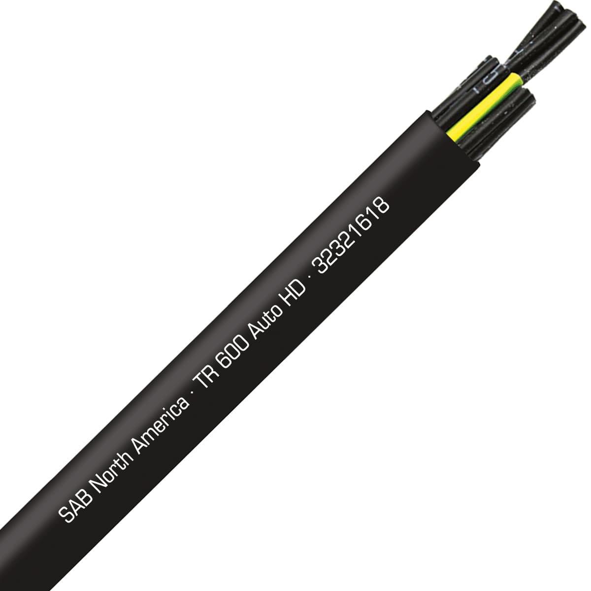 SAB 32321618 TR 600 Auto HD - 16 AWG/18c, continuous flex exposed run TPE tray cable, UL, CSA, CE, RoHS SAB 32321618 TR 600 Auto HD - 16 AWG/18c, continuous flex exposed run TPE tray cable, UL, CSA, CE, RoHS