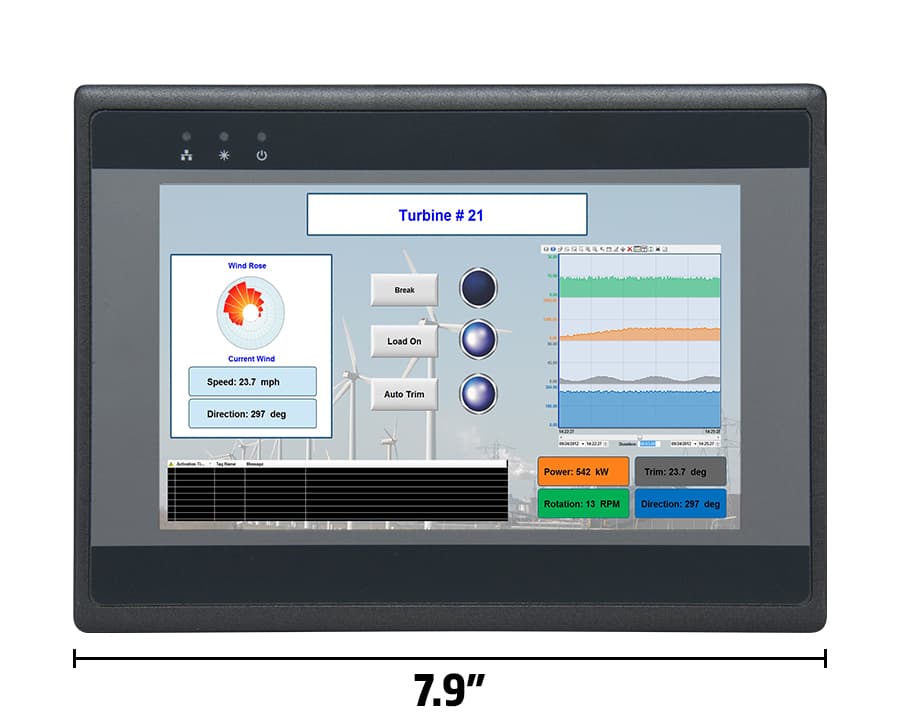 Maple Systems HMI5070P 7.0" Advanced HMI, 1 Ethernet Port, 2 USB Ports, 2 Serial Ports, CANBus, Dark Grey, Aluminum Enclosure Maple Systems HMI5070P 7.0" Advanced HMI, 1 Ethernet Port, 2 USB Ports, 2 Serial Ports, CANBus, Dark Grey, Aluminum Enclosure