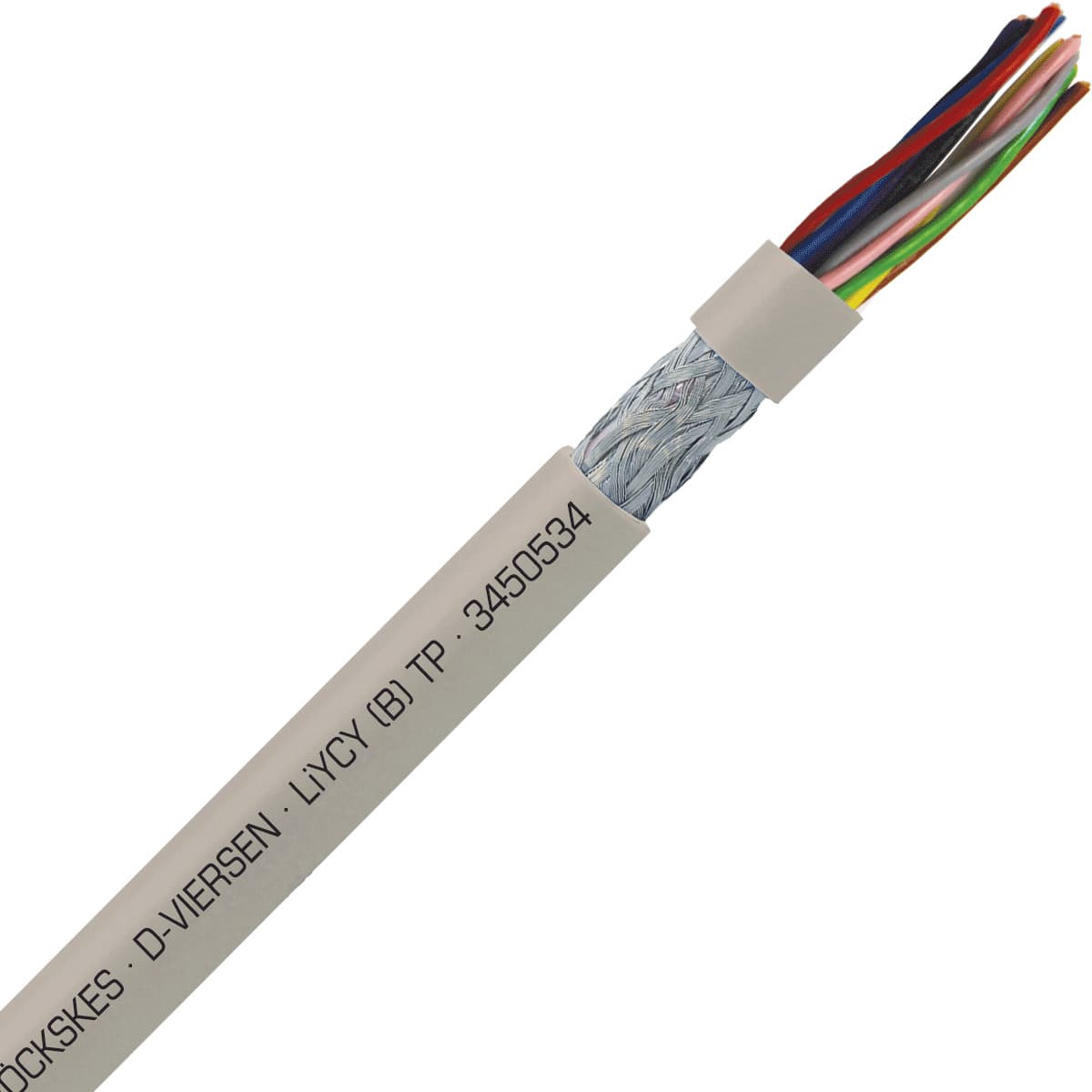 SAB 3450534 LiYCY (B) TP - 22 AWG/5pr, shielded multi-paired signal and control PVC cable with DIN color code SAB 3450534 LiYCY (B) TP - 22 AWG/5pr, shielded multi-paired signal and control PVC cable with DIN color code