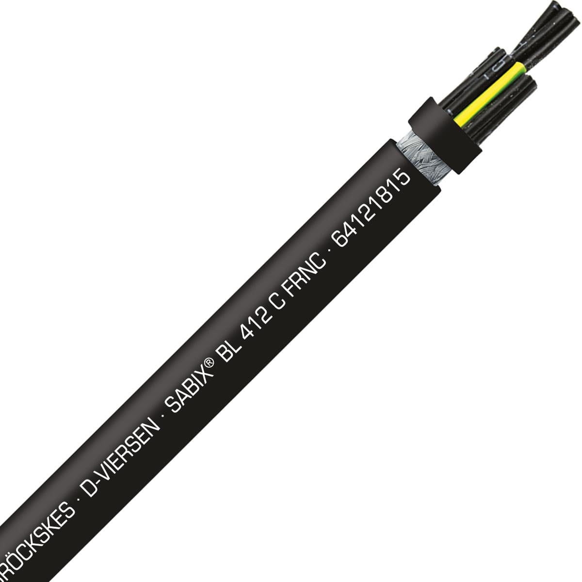SAB 64121815 SABIX BL 412 C FRNC - 16 AWG/18c, shielded halogen-free flame retardant flexible power cable for shipboard, DNV-GL, CE, RoHS SAB 64121815 SABIX BL 412 C FRNC - 16 AWG/18c, shielded halogen-free flame retardant flexible power cable for shipboard, DNV-GL, CE, RoHS