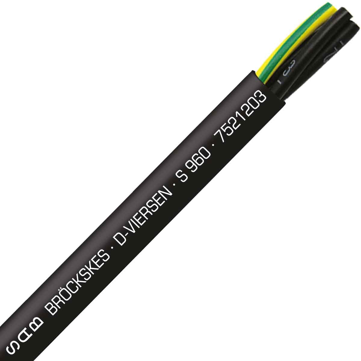 SAB 7521203 S 960 - 12 AWG/3c, oil resistant, continuous flex PVC control cable, UL, CSA, CE, RoHS SAB 7521203 S 960 - 12 AWG/3c, oil resistant, continuous flex PVC control cable, UL, CSA, CE, RoHS