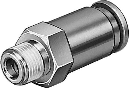 Festo 153454 non-return valve HA-1/4-QS-8 Flow rate from the male thread to the QS plug connector. Valve function: Non-return function, Pneumatic connection, port 1: R1/4, Pneumatic connection, port 2: QS-8, Mounting type: Threaded, Standard nominal flow rate: 670 l Festo 153454 non-return valve HA-1/4-QS-8 Flow rate from the male thread to the QS plug connector. Valve function: Non-return function, Pneumatic connection, port 1: R1/4, Pneumatic connection, port 2: QS-8, Mounting type: Threaded, Standard nominal flow rate: 670 l