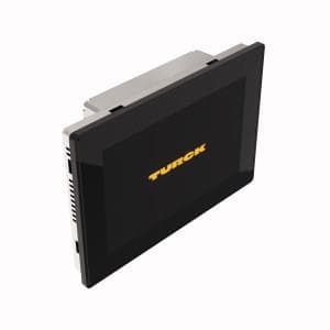 Turck TX810-P3CV01 TX800 HMI/PLC Product Series, 10″ Display — CODESYS V3 PLC with TARGET and WEB VISU, High-Quality Metal Housing and Glass Front with a Capacitive Touch, 10 TFT wide screen color display, LED backlight, 1280 x 800 pixel resolution, 16 M colors, Capacitive touchscreen with glass front, 1 RJ45 Ethernet port with 10/100/1000 Mbit, 2 RJ45 Ethernet ports with 10/100 Mbit, 1 serial interface (RS232, RS485, RS422), 2 USB host ports, 1 SD card slot, " Turck TX810-P3CV01 TX800 HMI/PLC Product Series, 10″ Display — CODESYS V3 PLC with TARGET and WEB VISU, High-Quality Metal Housing and Glass Front with a Capacitive Touch, 10 TFT wide screen color display, LED backlight, 1280 x 800 pixel resolution, 16 M colors, Capacitive touchscreen with glass front, 1 RJ45 Ethernet port with 10/100/1000 Mbit, 2 RJ45 Ethernet ports with 10/100 Mbit, 1 serial interface (RS232, RS485, RS422), 2 USB host ports, 1 SD card slot, "
