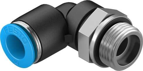 Festo 186123 push-in L-fitting QSL-G3/8-10 360° orientable, male thread with external hexagon. Size: Standard, Nominal size: 8,3 mm, Type of seal on screw-in stud: Sealing ring, Assembly position: Any, Container size: 10 Festo 186123 push-in L-fitting QSL-G3/8-10 360° orientable, male thread with external hexagon. Size: Standard, Nominal size: 8,3 mm, Type of seal on screw-in stud: Sealing ring, Assembly position: Any, Container size: 10