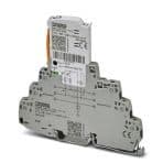Phoenix Contact 1065319 Surge protection, consisting of protective plug and base element, with integrated status indicator for two signal wires with common reference potential, e.g., Digital IN/OUT. Indirect grounding via gas-filled surge arrester. Phoenix Contact 1065319 Surge protection, consisting of protective plug and base element, with integrated status indicator for two signal wires with common reference potential, e.g., Digital IN/OUT. Indirect grounding via gas-filled surge arrester.