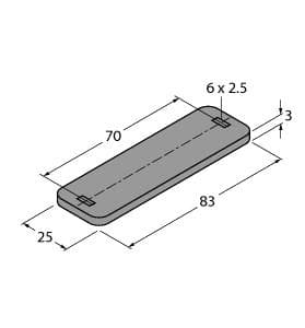 TW-Q25L83-B-B128 Part Image. Manufactured by Turck.