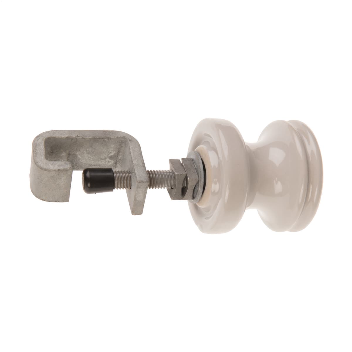 Hubbell 9114S Transformer Secondary Lead Bracket serves as support for lead wires. ANSI 53-2 insulator assembled with 1/2" diameter x 6" long bolt. Bolt end has a plastic cap to prevent scratching. Clamp and bolt are hot dip galvanized steel. Hubbell 9114S Transformer Secondary Lead Bracket serves as support for lead wires. ANSI 53-2 insulator assembled with 1/2" diameter x 6" long bolt. Bolt end has a plastic cap to prevent scratching. Clamp and bolt are hot dip galvanized steel.