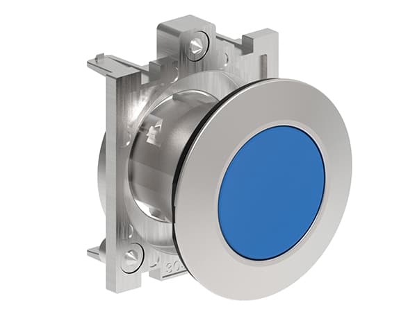 Lovato Electric LPFB106 LPFB106 Lovato - Pushbutton actuator, spring return dia: 30mm Platinum series flat metal, flush, blue Lovato Electric LPFB106 LPFB106 Lovato - Pushbutton actuator, spring return dia: 30mm Platinum series flat metal, flush, blue