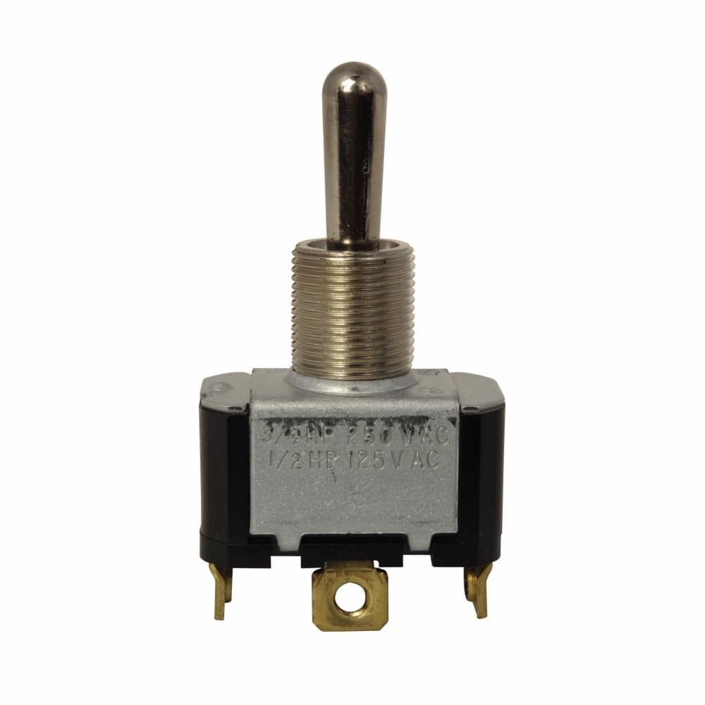Eaton E10T115BS E10T115BS Eaton - Eaton E10 toggle switch, Single-pole, OFF, None, ON, 0.563 inch lever, Screw, Single-throw, 10A at 250 Vac, 1/2 hp at 50 Vac, 0.47 inch bushing Eaton E10T115BS E10T115BS Eaton - Eaton E10 toggle switch, Single-pole, OFF, None, ON, 0.563 inch lever, Screw, Single-throw, 10A at 250 Vac, 1/2 hp at 50 Vac, 0.47 inch bushing