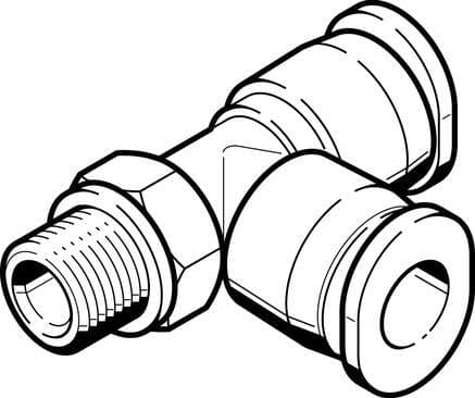 Festo 572296 push-in T-fitting QBMTL-10-32-UNF-5/32-U Size: Mini, Nominal size: 0,098 ", Type of seal on screw-in stud: Sealing ring, Assembly position: Any, Design structure: Push/pull principle Festo 572296 push-in T-fitting QBMTL-10-32-UNF-5/32-U Size: Mini, Nominal size: 0,098 ", Type of seal on screw-in stud: Sealing ring, Assembly position: Any, Design structure: Push/pull principle
