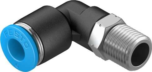 Festo 153046 push-in L-fitting QSL-1/8-6 360° orientable, male thread with external hexagon. Size: Standard, Nominal size: 4,2 mm, Type of seal on screw-in stud: coating, Assembly position: Any, Container size: 10 Festo 153046 push-in L-fitting QSL-1/8-6 360° orientable, male thread with external hexagon. Size: Standard, Nominal size: 4,2 mm, Type of seal on screw-in stud: coating, Assembly position: Any, Container size: 10