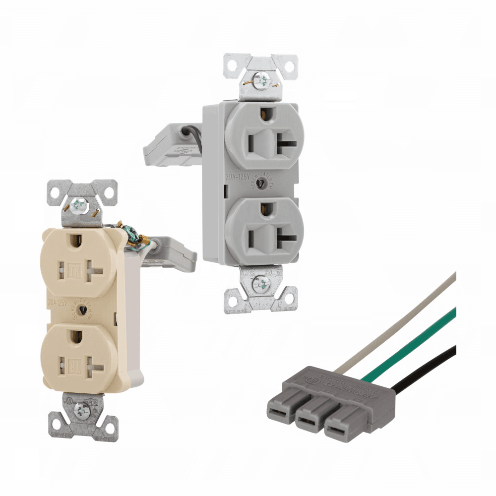 Eaton TR5362VM TR5362VM Eaton - Eaton ArrowLink heavy-duty receptacle, Modular receptacle, 20 A, 125V, Heavy-duty industrial grade, Modular connector, Flush{Z38305}, Two-pole, Duplex, PVC, Ivory{B53253}, 5-20R, Receptacle{E1412}, 3{Z522}, Duplex{M9318} Eaton TR5362VM TR5362VM Eaton - Eaton ArrowLink heavy-duty receptacle, Modular receptacle, 20 A, 125V, Heavy-duty industrial grade, Modular connector, Flush{Z38305}, Two-pole, Duplex, PVC, Ivory{B53253}, 5-20R, Receptacle{E1412}, 3{Z522}, Duplex{M9318}