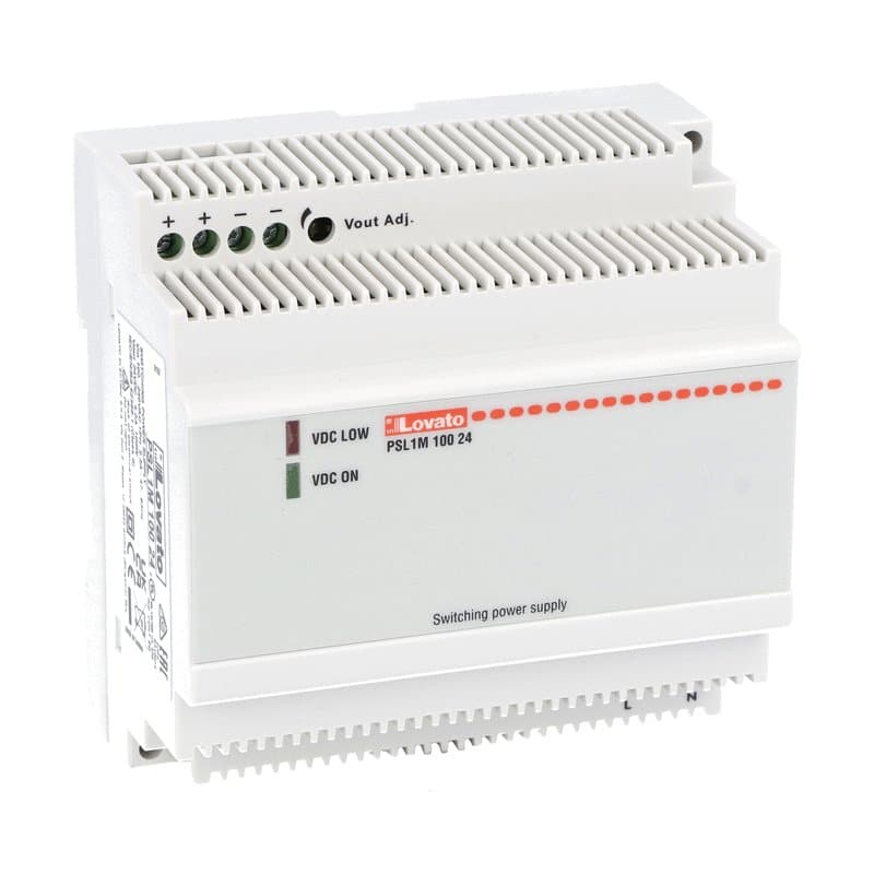 Lovato Electric PSL1M10024 PSL1M10024 Lovato - Modular switching power supply, single-phase. 24VDC, 4.2A/100W Lovato Electric PSL1M10024 PSL1M10024 Lovato - Modular switching power supply, single-phase. 24VDC, 4.2A/100W