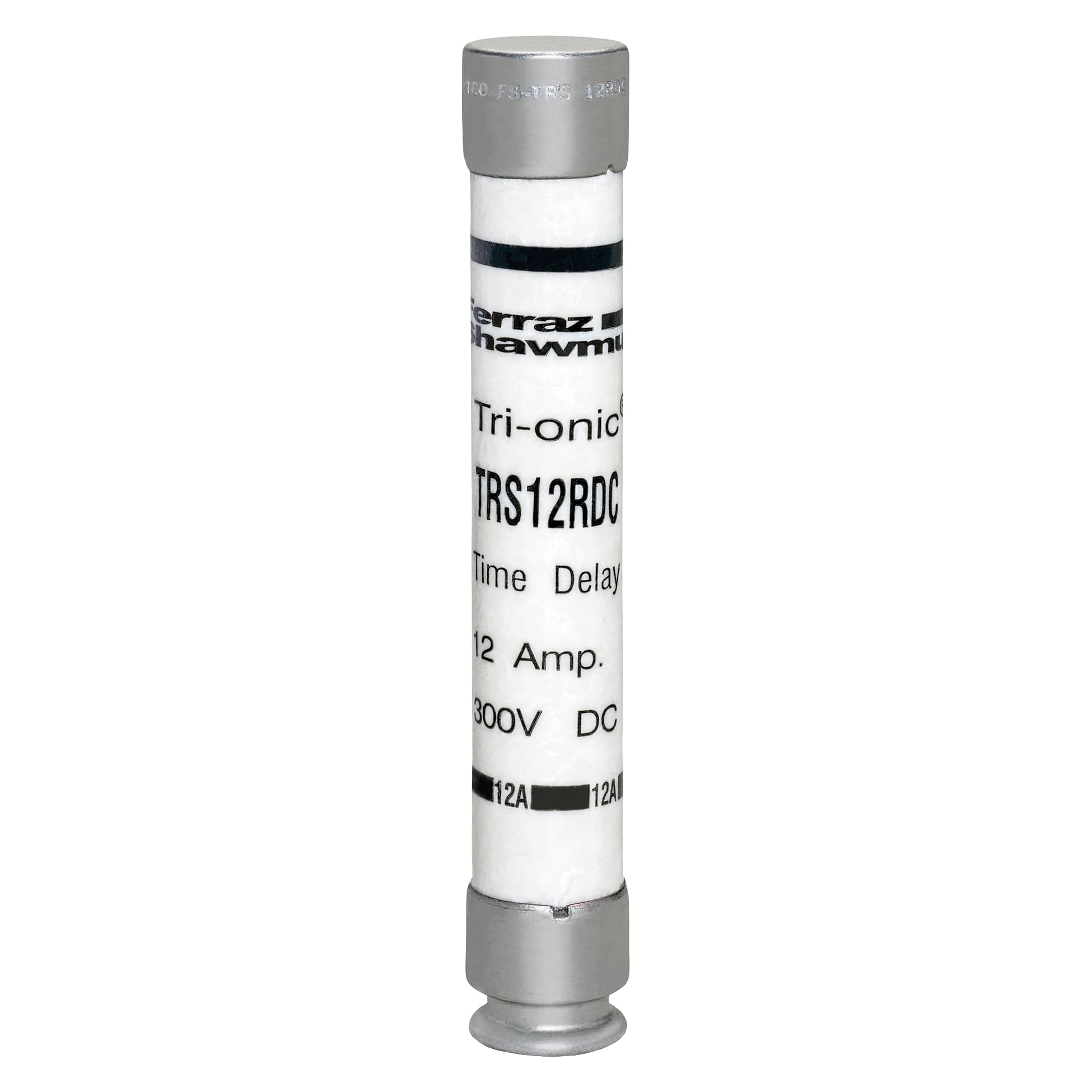 Mersen TRS12RDC TRS12RDC Mersen - Fuse TRS-RDC - Class RK5 - Time-Delay 300VDC 12A Ferrule Tri-Onic® Mersen TRS12RDC TRS12RDC Mersen - Fuse TRS-RDC - Class RK5 - Time-Delay 300VDC 12A Ferrule Tri-Onic®