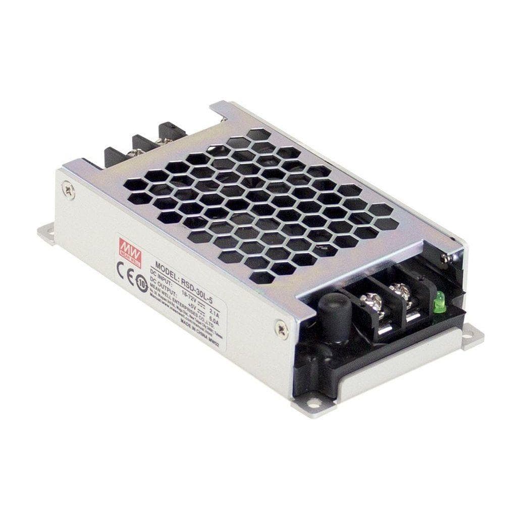 MEAN WELL RSD-30H-3.3 DC-DC Enclosed converter; Input 40-160Vdc; Output 3.3Vdc at 6A; railway standard EN50155; 4000Vdc I/O isolation MEAN WELL RSD-30H-3.3 DC-DC Enclosed converter; Input 40-160Vdc; Output 3.3Vdc at 6A; railway standard EN50155; 4000Vdc I/O isolation